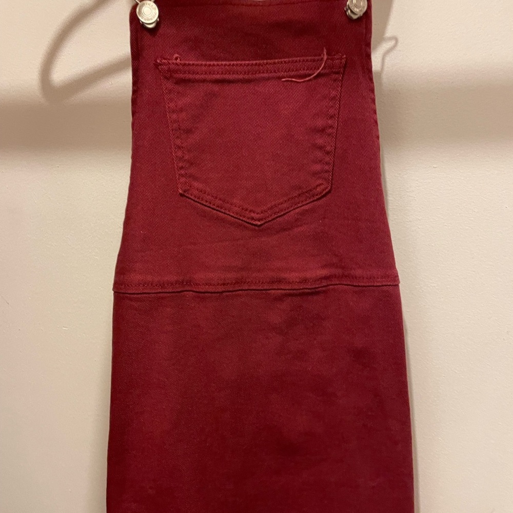 Forever 21 Red Overall Dress
